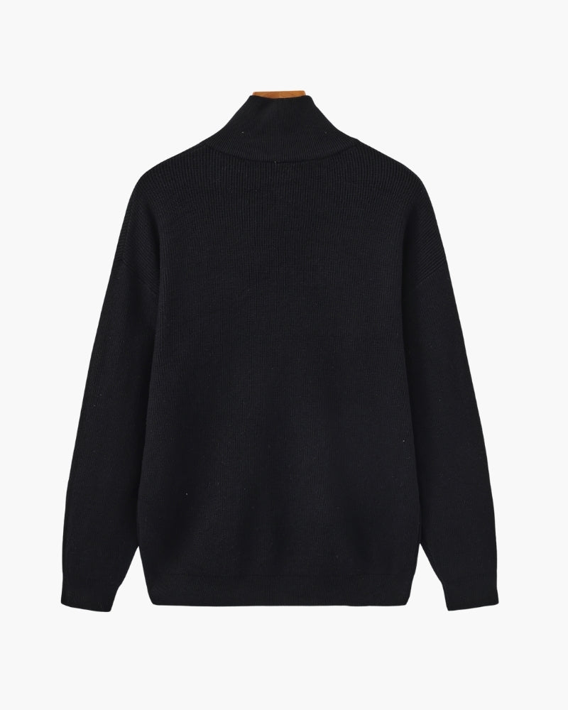 Refined Half-Zip Knit Pullover