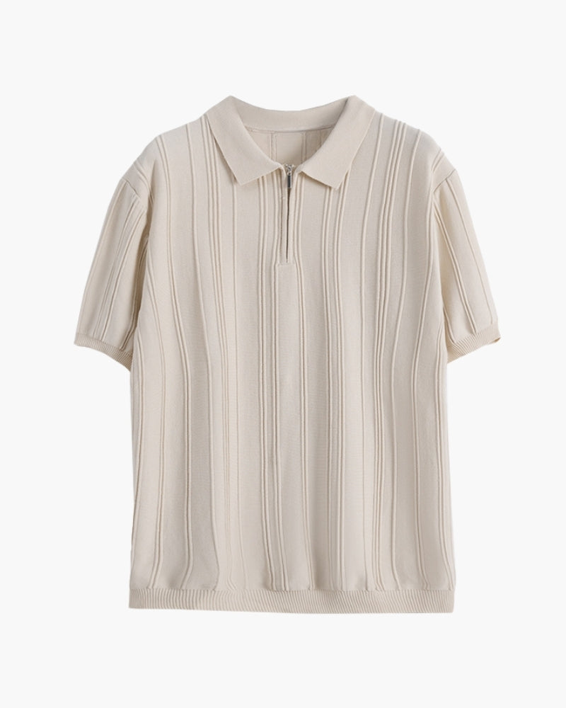 Signature Zip-Up Polo