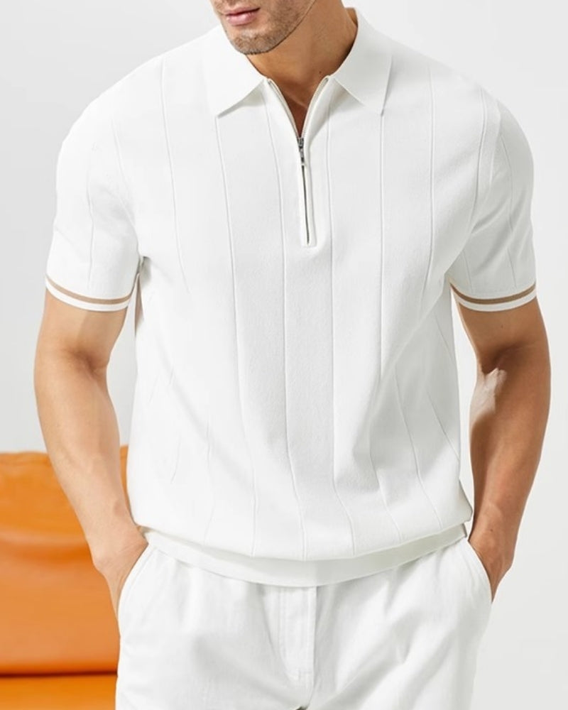 Signature Contrast Trim Polo